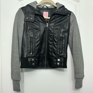 Size small Ardene Leather Jacket/Hoodie